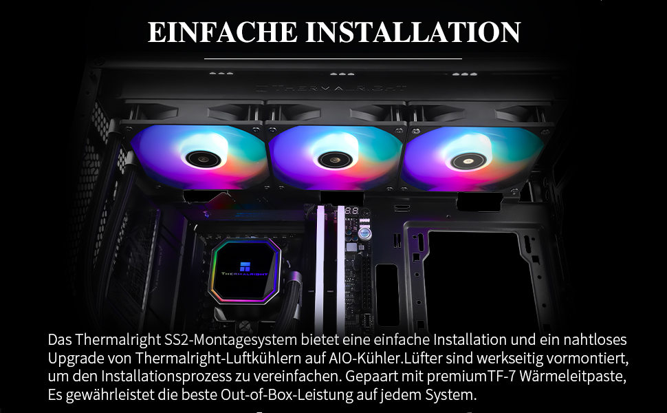 Система рідинного охолодження процесора Thermalright Frozen Prism 360 White ARGB, 360мм, 3 PWM вентилятори, для Intel LGA1700/1851/1200/115x та AMD AM4/AM5, Білий
