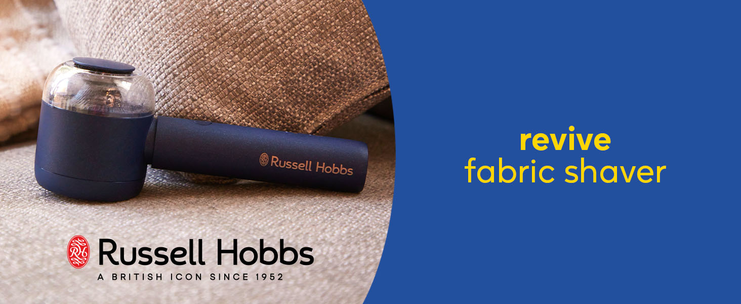 Електричний видалення ворсу Russell Hobbs Revive: портативний, USB-C, з функцією всмоктування, для одягу та текстилю