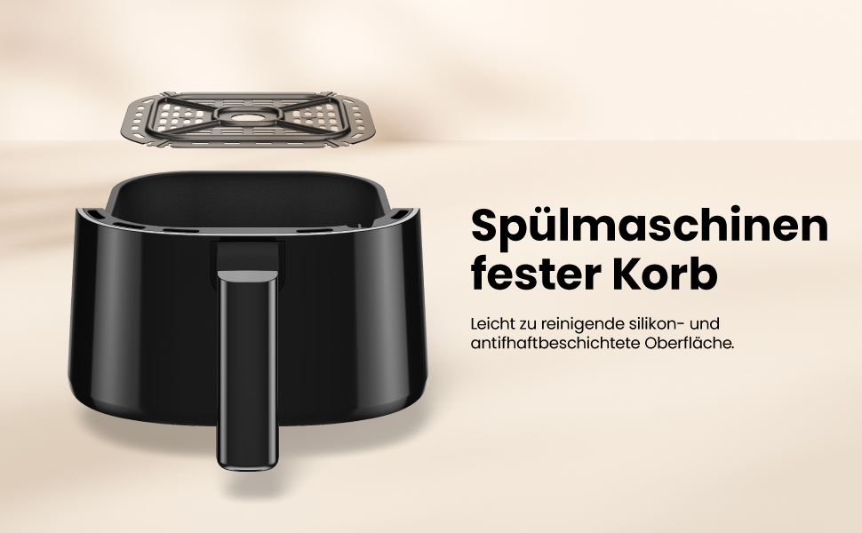 Фритюрниця Chefman 2L: компактна та зручна, з антипригарним кошиком та цифровим таймером – чорна