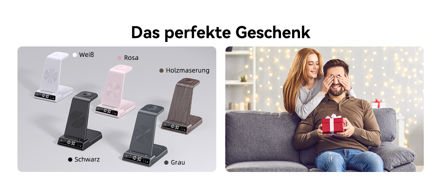 Бездротовий зарядний пристрій 3-в-1 для Samsung Galaxy S25 Ultra, Watch 8/7/Ultra, Buds, чорний