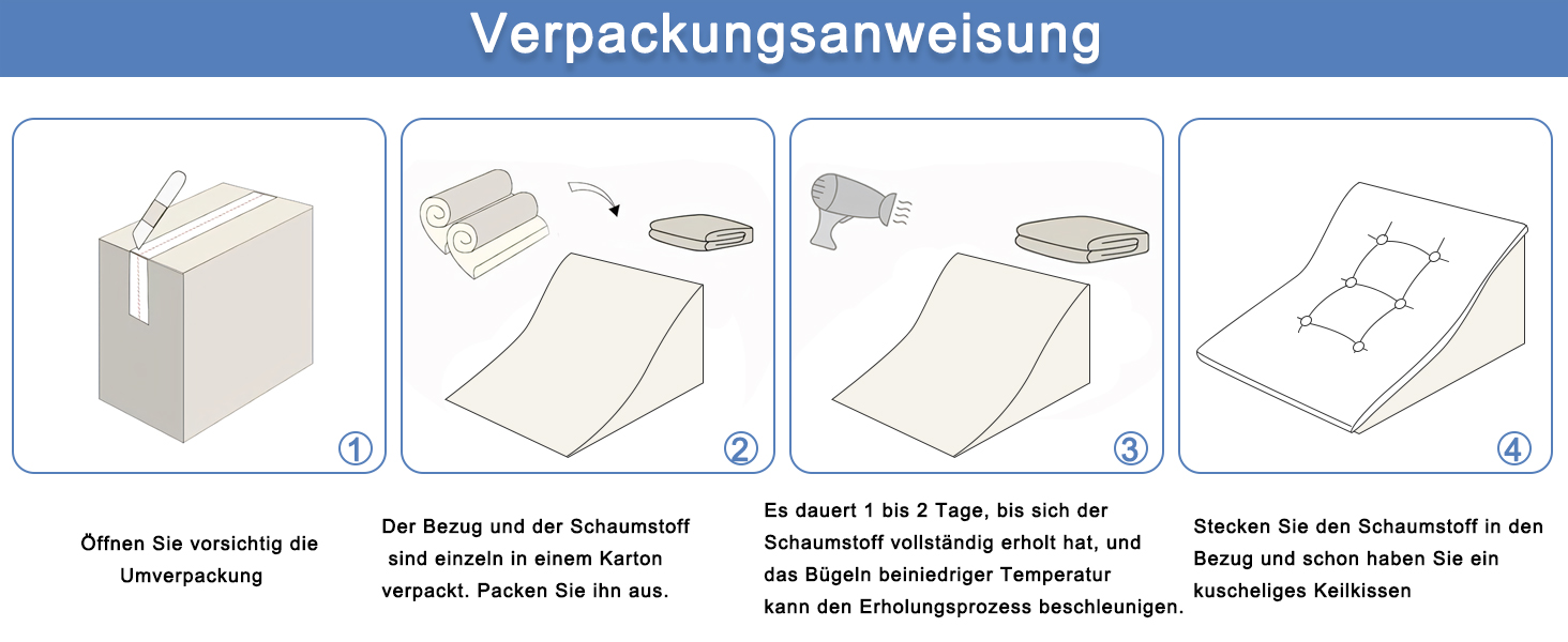 ТANYOO Подушка для читання в ліжко та на диван: ергономічна подушка-валик з піною з пам'яті ефекту, двошарова конструкція, підтримка спини, для рефлюксу, апное сну, комфортна спинка (55x55x25)
