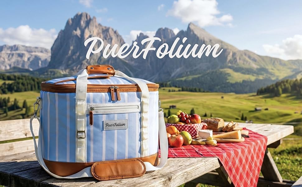 Велика складана термосумка 45L для покупок, пляжу, пікніка, обіду. Водонепроникна, ізольована на 12 годин. Ретро XXL, бежевий колір.