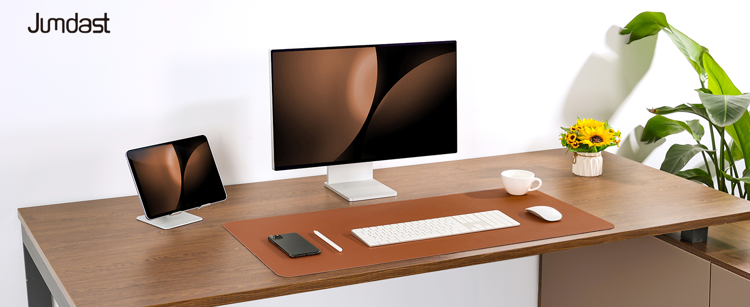 Підкладка на стіл двостороння антиковзаюча, килимок для миші та ноутбука, органайзер для офісу, штучна шкіра, 40 x 80 см / 80 x 40 см