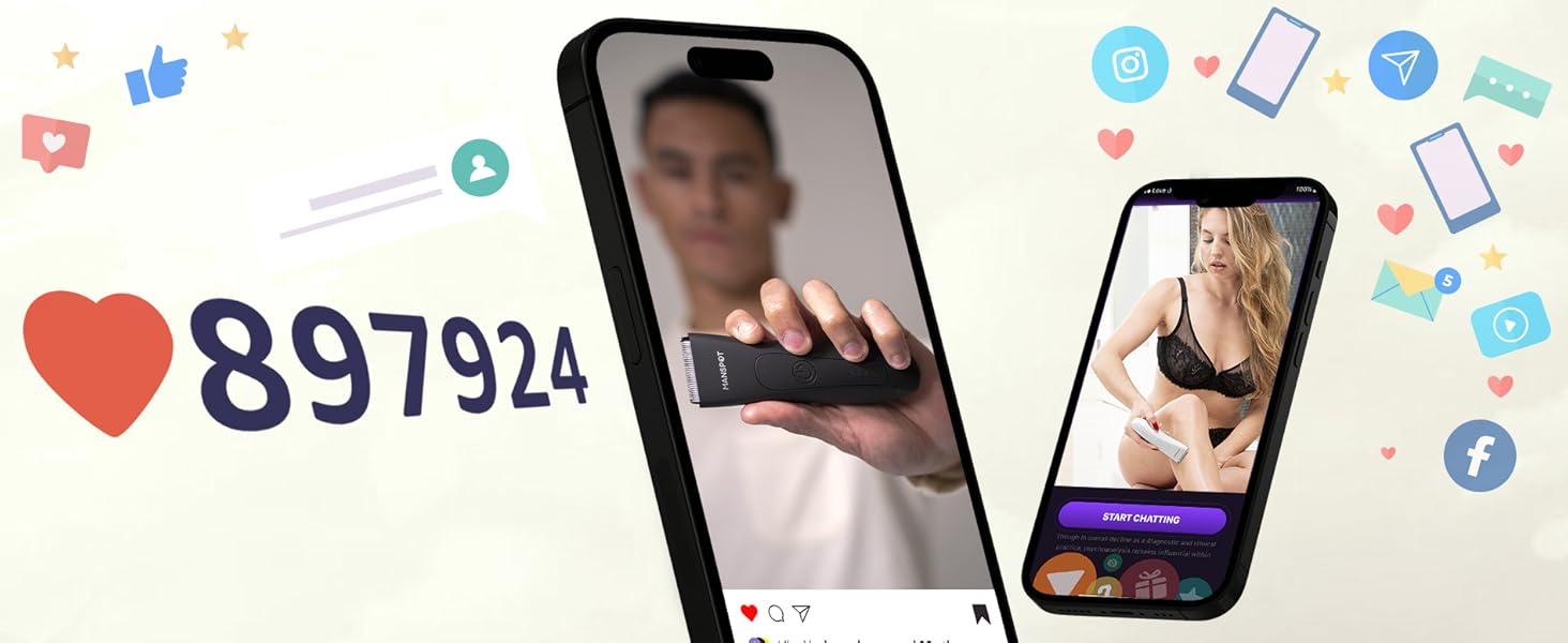 Електричний жіночий депілятор для інтимної зони з 3 захисними насадками та змінними керамічними лезами, тример для жінок (рожевий)