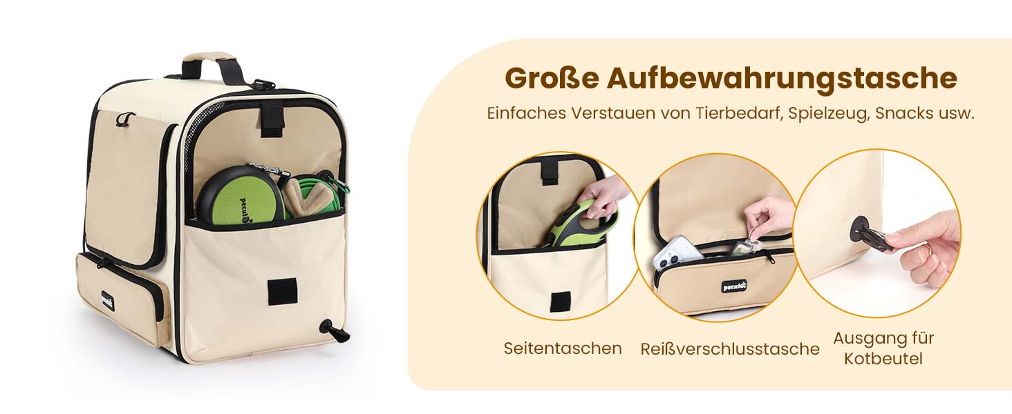 Pecute Рюкзак-переноска для котів та маленьких собак, темно-зелений. Зручний, вентильований, для подорожей, хайкінгу та кемпінгу