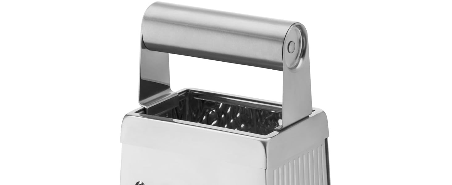 Тёрка кухонна WMF Gourmet Vierkantreibe, нержавіюча сталь, 4 поверхні, 8 x 24 см, Cromargan, для картоплі та овочів, придатна для миття в посудомийній машині