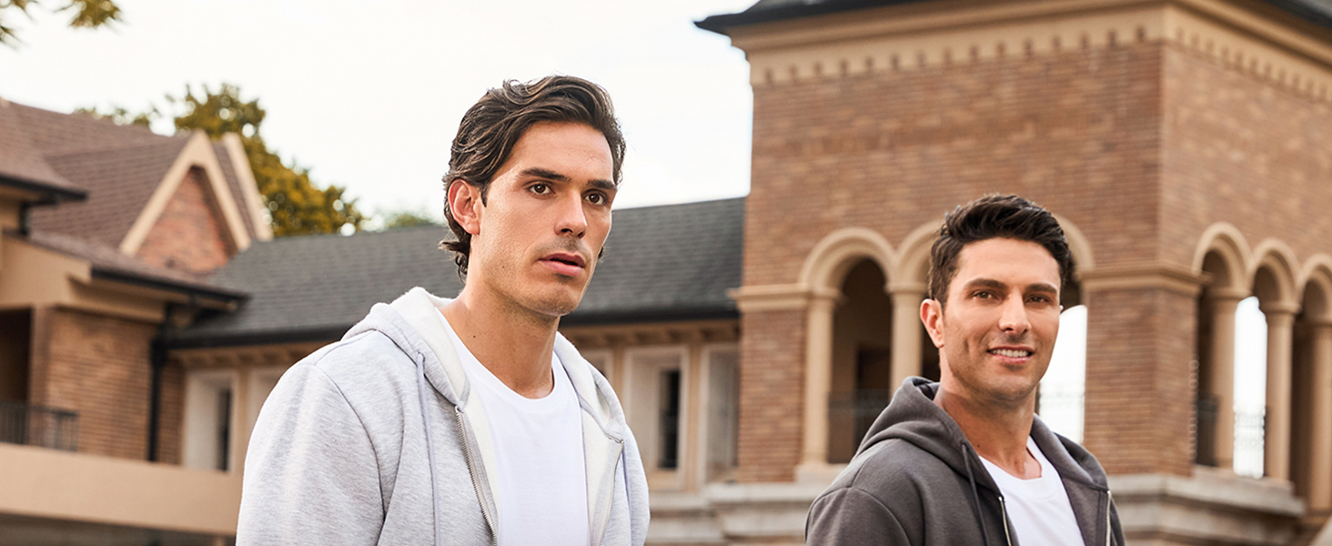 Світшот JMIERR чоловічий з капюшоном, чорний, XL. Теплий, з кишенями, на блискавці, з довгими рукавами. Матеріал: бавовна.