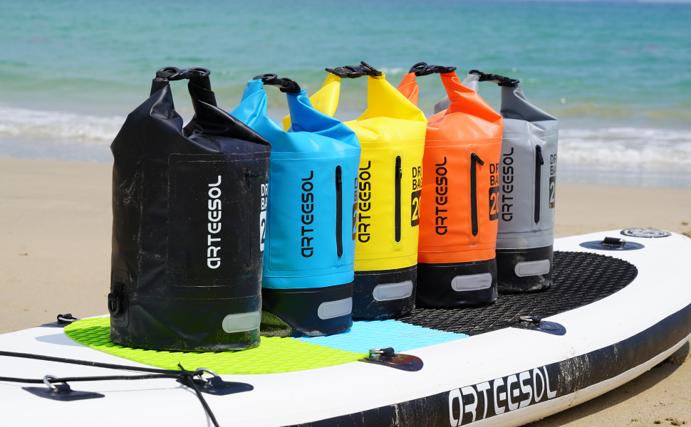 Водонепроникний герметичний мішок Dry Bag 5/10/20/30 л для каякінгу, човна, риболовлі, рафтингу, плавання, сноубордингу, з регульованим ременем