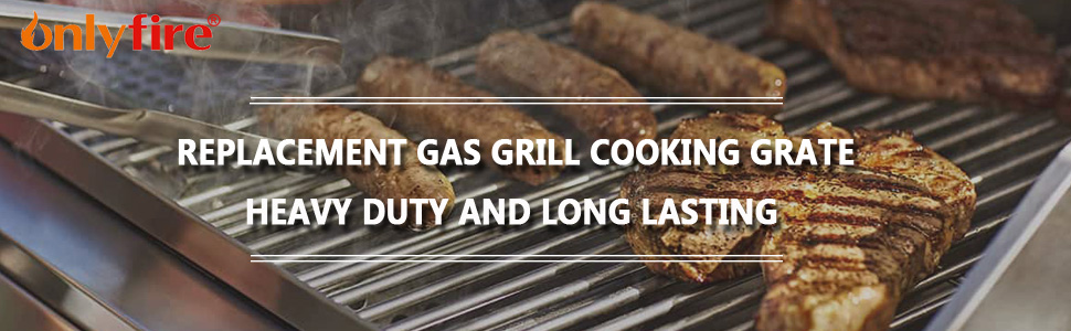 Grillrost Onlyfire для Weber Genesis 300 серії, емальований сталь, заміна для Weber 7524/7528, 49,5x32 см
