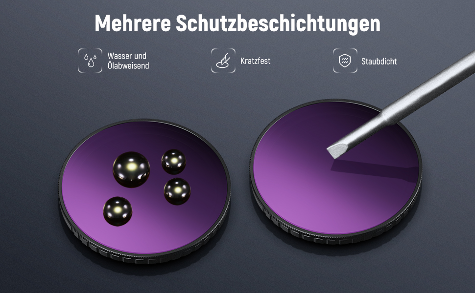 NEEWER Набір фільтрів ND для DJI Osmo Action 3/4/5 Pro, 6 шт. (ND8, ND16, ND32, ND64, ND1000, CPL), аксесуари для екшн-камери