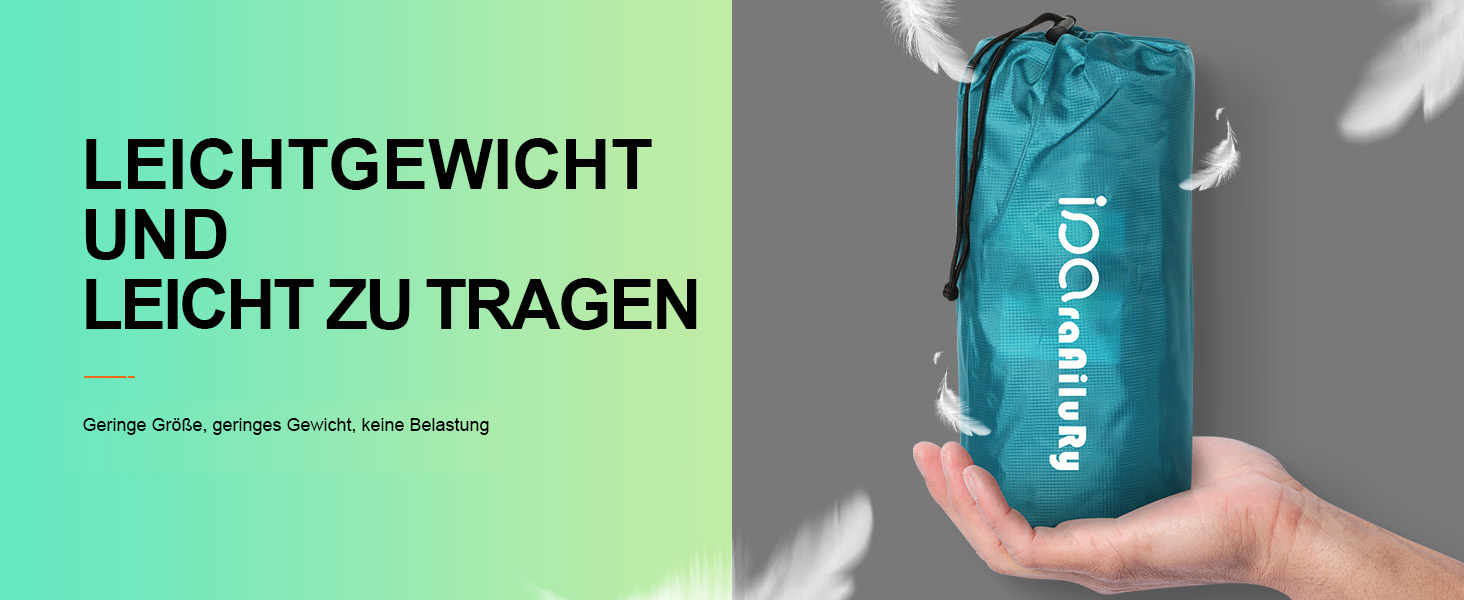 Каремат (килимок) для кемпінгу iParaAiluRy ультралегкий, компактний, надувний - синій. Для туризму, пікніків, пляжу.