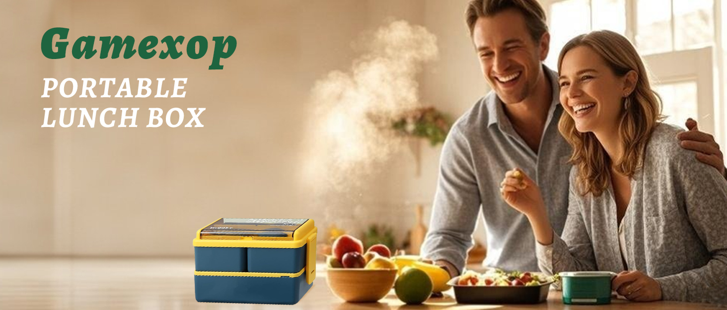 Електрична обідовниця з підігрівом 1.5L, портативна, для роботи, сім'ї, кемпінгу, офісу, подорожей, будівництва (зелена)