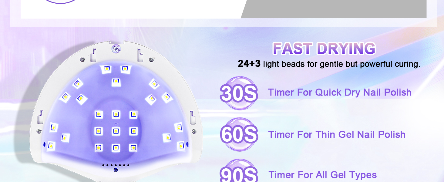 JODSONE 320W UV LED лампа для нігтів з автосенсором, 72 світлодіодів, 4 таймери (10/30/60/99s) – професійний нагрівач для гель-лаку, гелевих та акрилових нігтів, підходить для пальців та ніг