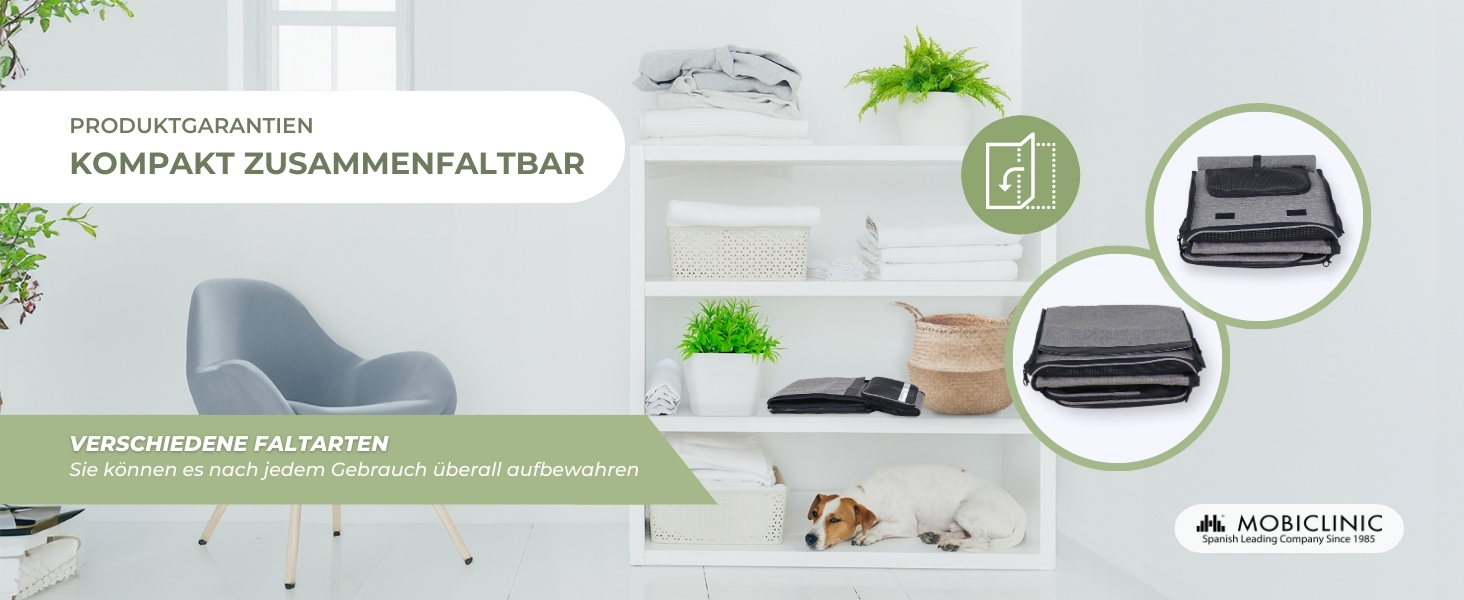 Рюкзак-переноска для котів та собак Mobiclinic® Pets, складаний, з вентиляцією, кишенями для їжі та аксесуарами, регульований, 37x29x37x5 см