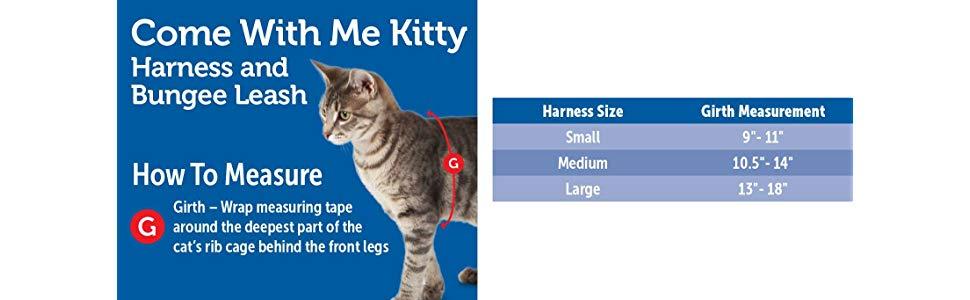 Шлея для кішок PetSafe Come with Me Kitty з еластичним повідцем, розмір M, червоний/клюква