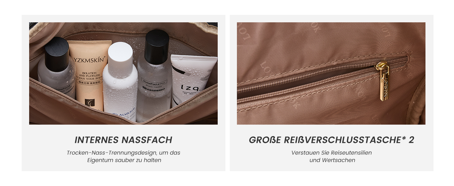 Спортивна сумка LOVEVOOK: велика, водонепроникна, з відділенням для взуття, 45L, 51x28x32 см