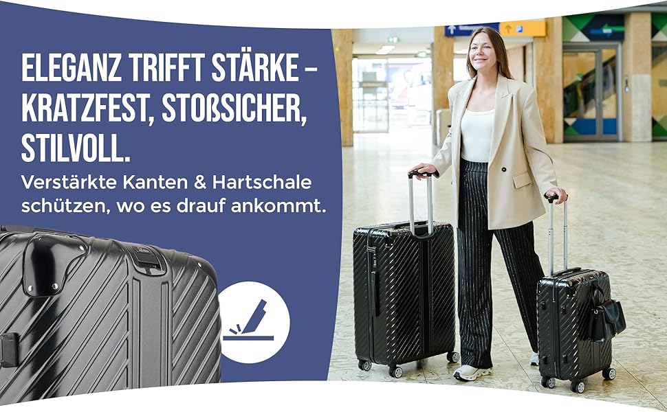 Чемодан дорожній 28 дюймів (XL) 120L, срібний, з роликами, захистом кутів та відділенням для ноутбука (75x50x33)