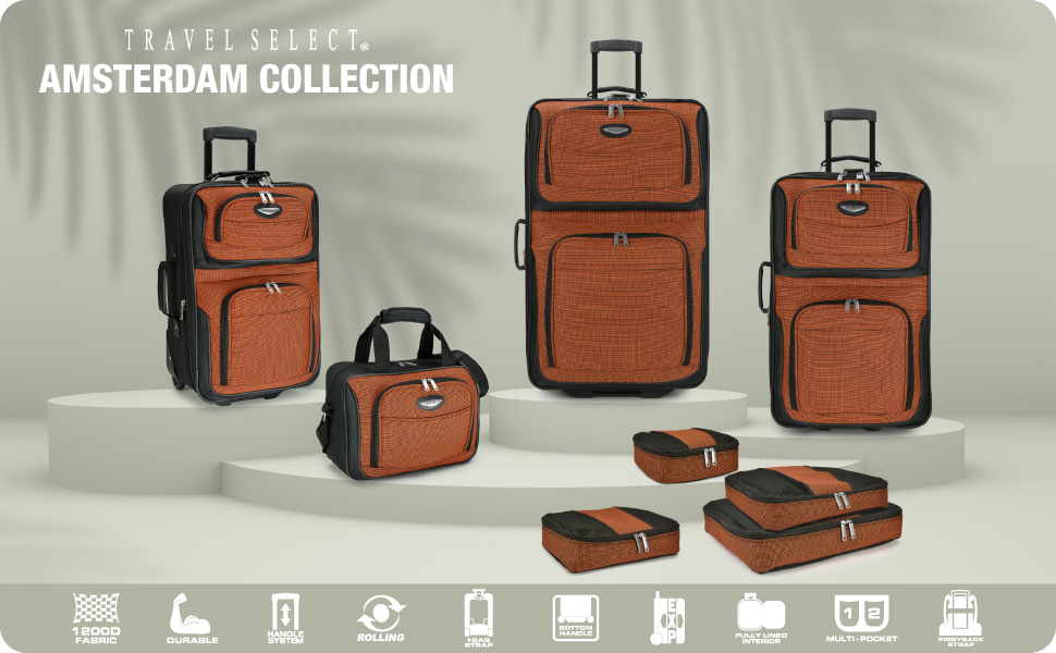 Валіза на колесах Travel Select Amsterdam, розширювана, чорна, універсальний розмір