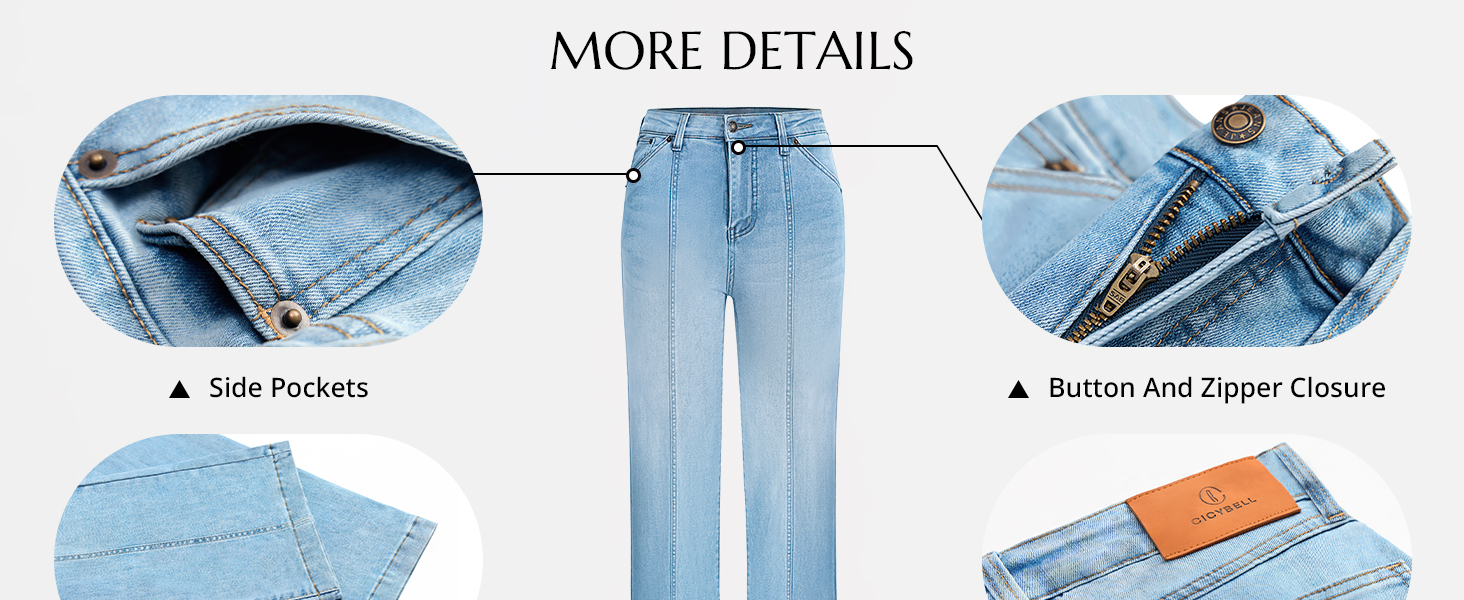 Джинси жіночі Cicy Bell Baggy висока талія, широкі штанини, чорні, розмір 44