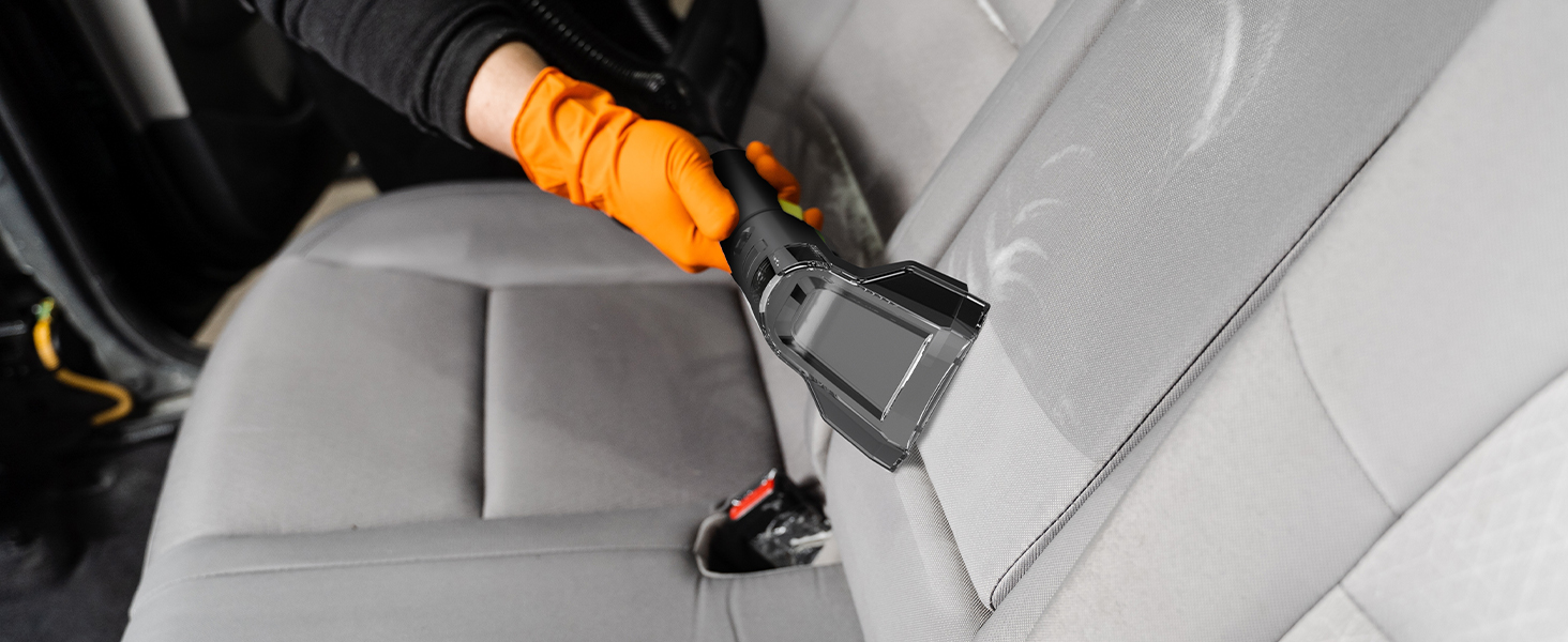 WORKPRO Мийний пилосос 450W 13kPa, 1.6L з миючим засобом та 2 насадками, для чищення килимів, меблів та авто