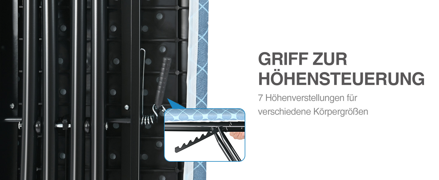 KINGRACK Прасувальна дошка з інтегрованою підкладкою з силікону, компактна та економна, з надзвичайно товстою поверхнею, 7 рівнів регулювання висоти, для підвішування на стіну та у шафу – 38x121 см, жовта