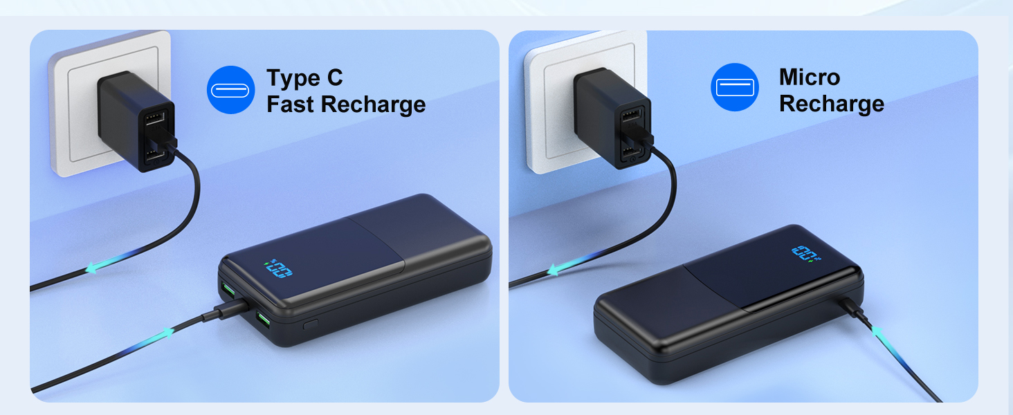 Power Bank Coblob 27000 mAh з USB-C PD 20W – Зовнішній акумулятор для телефону та інших пристроїв