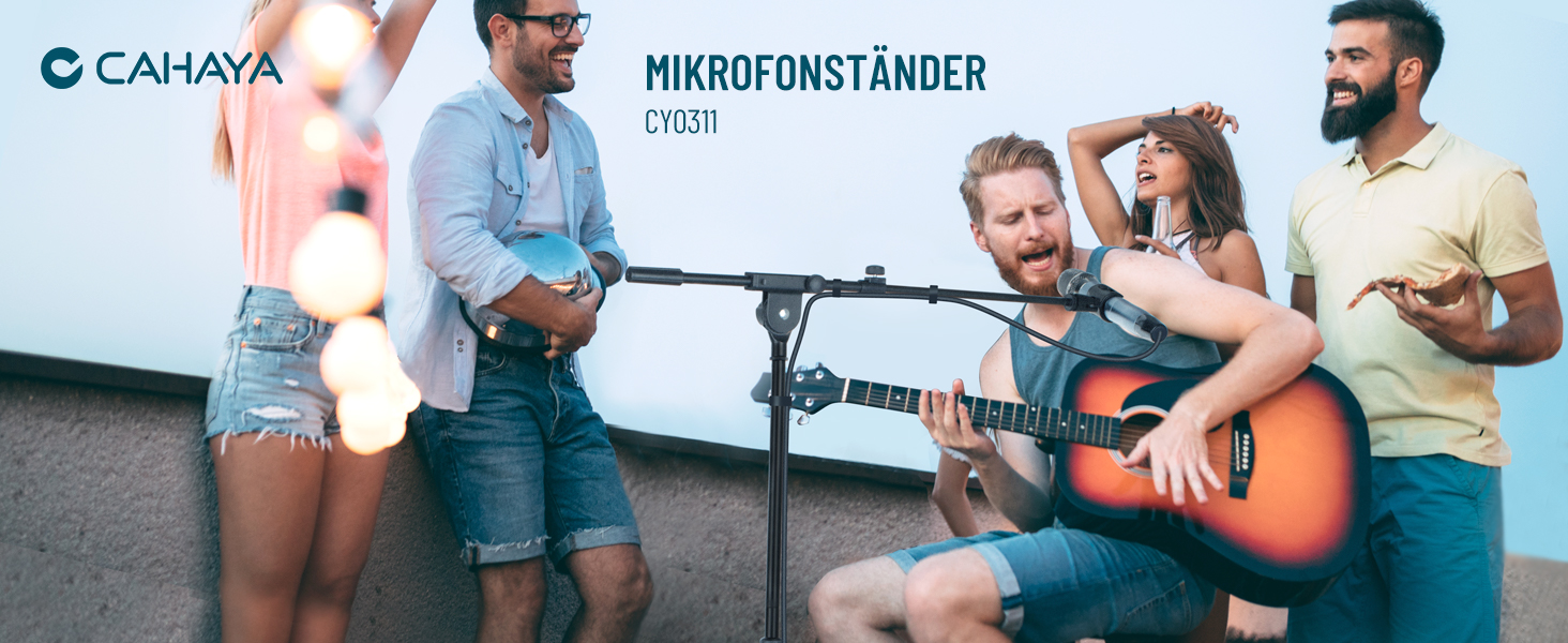 Підставка для мікрофона 2-в-1 з кабелями та сумкою, CY0311 – для вокалу, сцени, конференцій та презентацій
