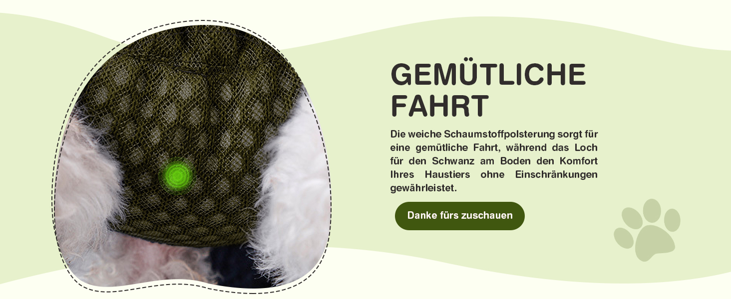 Рюкзак для собак Allsopets - легкий, дихаючий, зручний, з безпечною лінійкою, для подорожей, прогулянок на природі (оливковий, M)