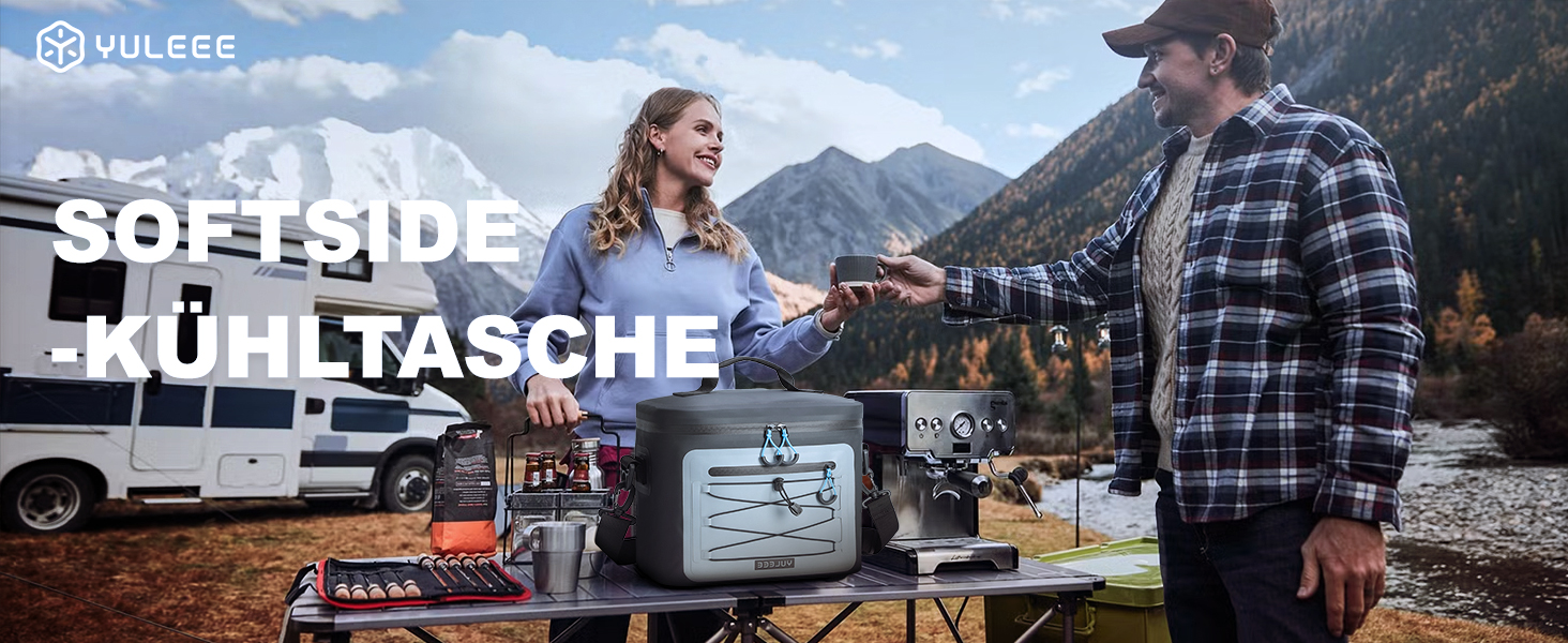 Чорна ізольована сумка-холодильник 24L для пікніків, пляжу, кемпінгу та транспортування продуктів