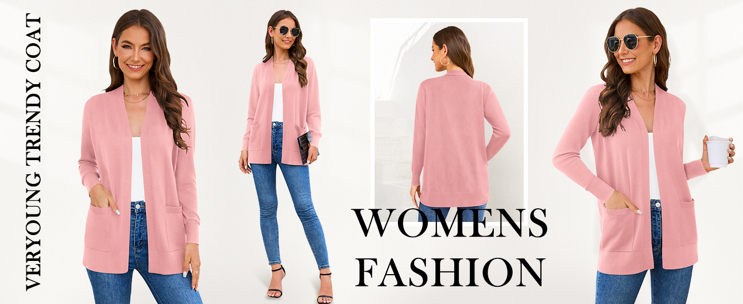 Жіночий кардиган-світшот з довгим рукавом, м'який в'язаний жилет з кишенями (S-3X)