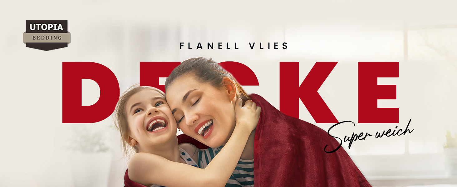 Плед Utopia Bedding: м'який флісовий плед, теплий зимовий плед для ліжка, дивана та крісла (Бургунді, 200x150 см)