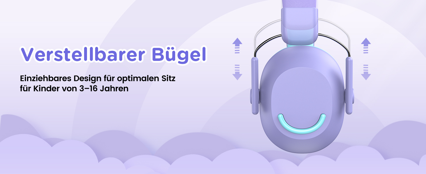 Навушники шумозаглушення для дітей Link Dream, SNR 30dB, 3-16 років, блакитний/фіолетовий (1 шт.)