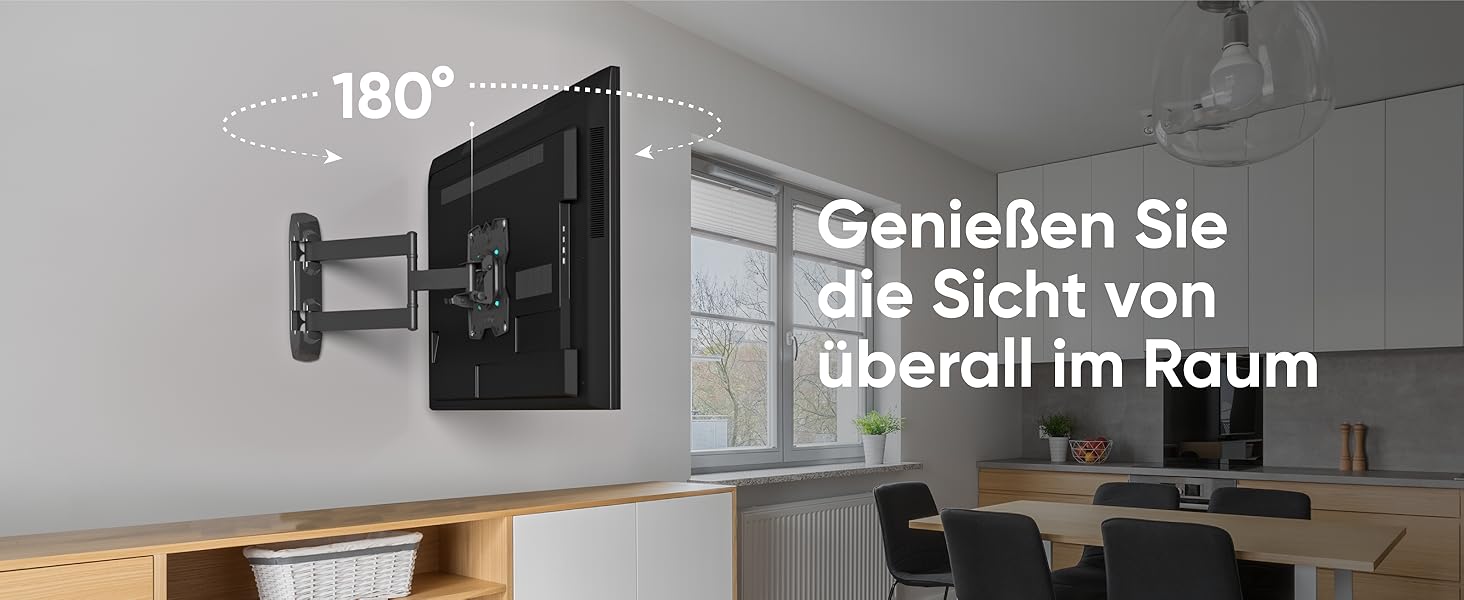 Настінний кріплення для телевізора ONKRON M4SR-B (17-43 дюйми, до 35 кг, VESA 200x200, чорний)