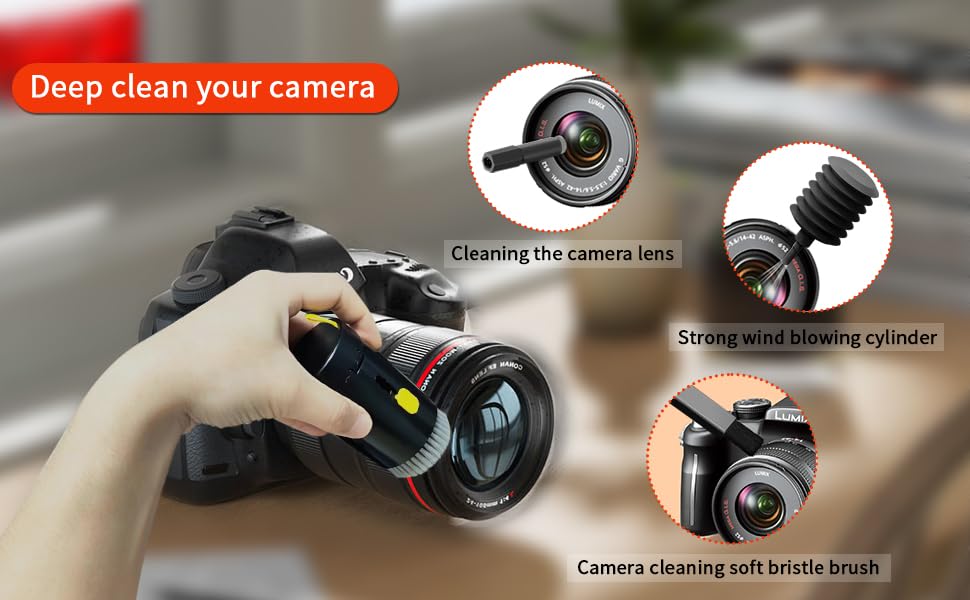 Набір для чищення 20-в-1 для AirPods, ноутбуків, телефонів, клавіатур – Професійний набір для чищення екранів з мікрофіброю, щітками, USB-щільочкою (Critin-20-in-1 black)