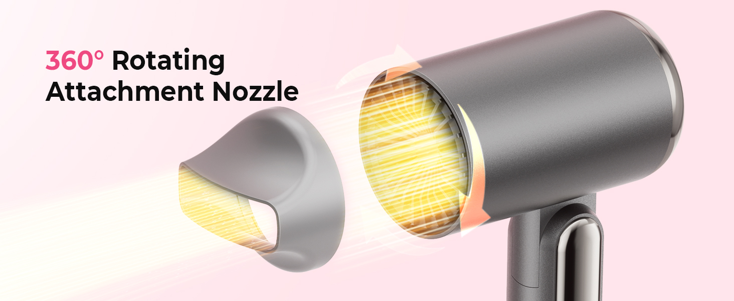 Набір для укладки волосся 6 в 1 Atopskins: фен-щітка, плойка, іонізація, 1000W (сірий)