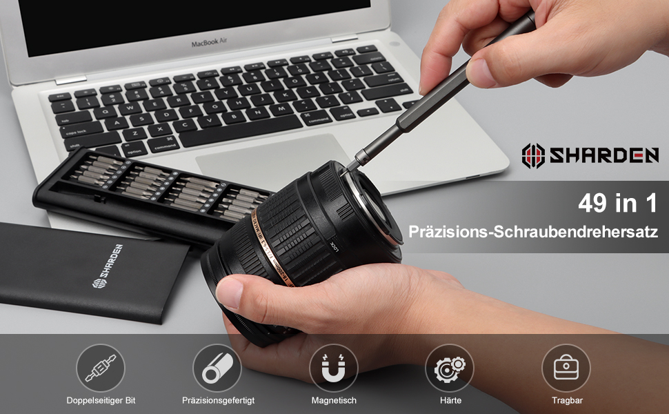 Набір прецизійних викруток 49 в 1: для ремонту ноутбуків, телефонів, ПК, MacBook, планшетів, комп'ютерів, PS5, PS4, електроніки, окулярів, годинників (чорний)