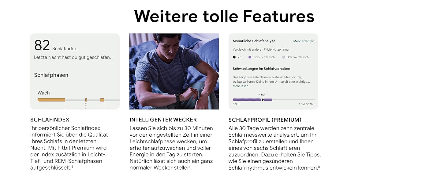 Розумний годинник Fitbit Sense 2 – фітнес-трекер з GPS, EKG та аналізом сну – сумісний з Android/iOS – колір Nebelblau (туманно-блакитний)
