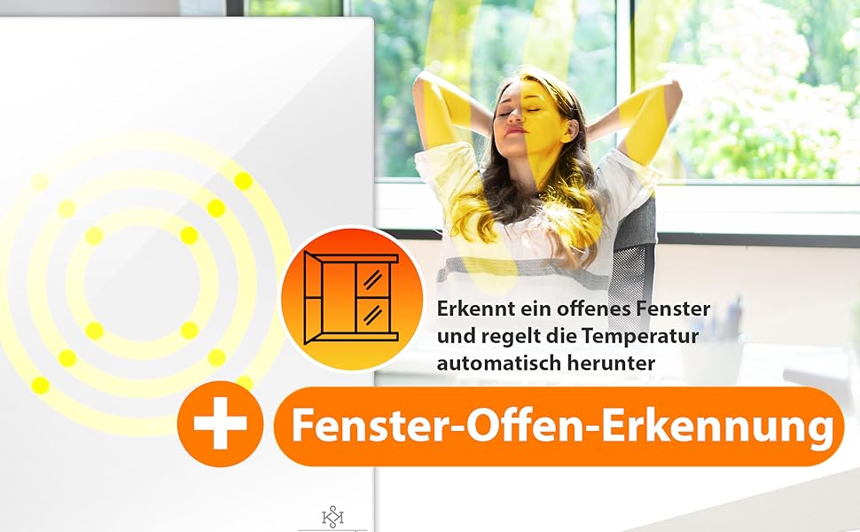 Інфрачервовий обігрівач KESSER 520W з алюмінію, 2-в-1: підлоговий та настінний. Енергозберігаючий з Wi-Fi керуванням, датчиком вікон та пультом. Білий.