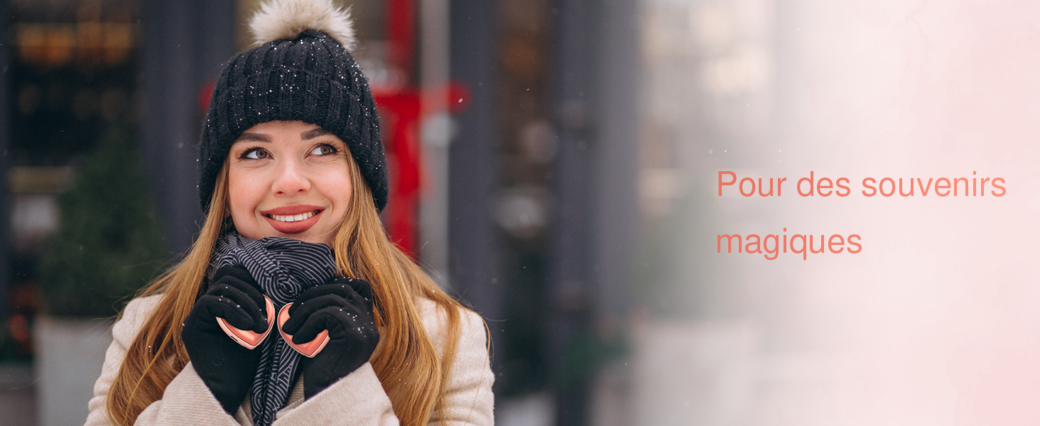 Електричні грілки для рук - 2 шт, серцеподібні, 5200mAh - ідеальні для жінок, подарунок, для активного відпочинку, полювання, кемпінгу