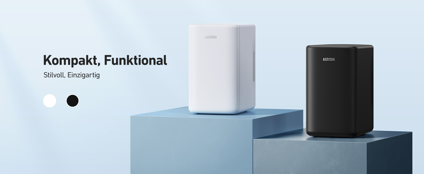 AstroAI Mini Fridge 6 Liter / 8 Cans | Cooler & Warmer | AC/DC | Compact Fridge for Bedroom, Car, Drinks, Beauty, Skincare, Travel