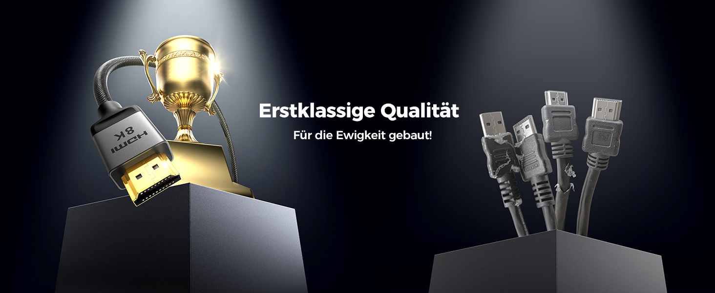 HDMI 2.1 кабель Silkland 2м: 8K@60Hz, 4K@144Hz, eARC, HDR10, Dolby Atmos, 48Gbps, для HDTV, PS5, Switch, PC