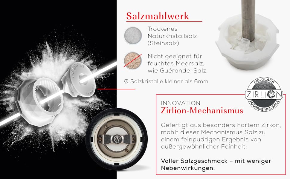 Набір для перцю та солі Peugeot Paris u'Select, 18 см - 6 ступенів помелу, механізм Zirlion, дерево PEFC, Made in France