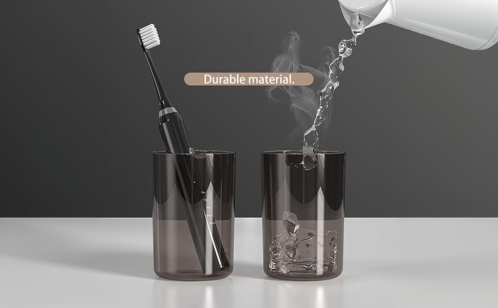 Настінний тримач для зубних щіток з автоматичним дозатором пасти, електричний для 4 щіток, 2 стаканчики, без свердління (чорний)