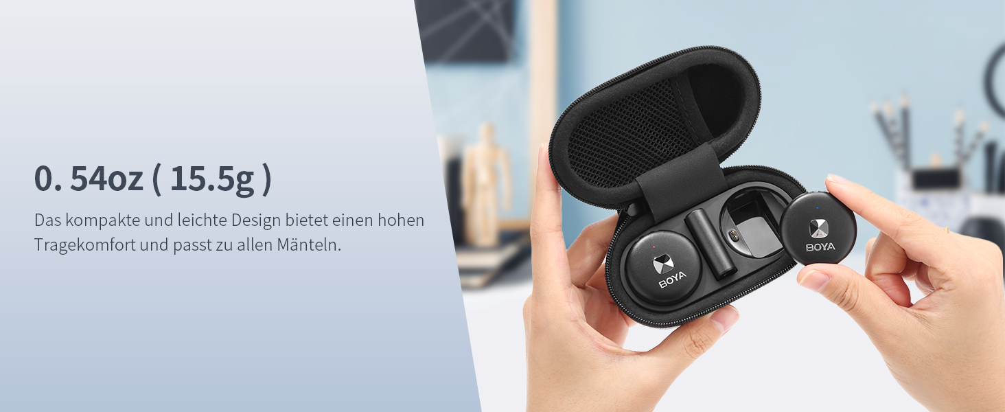 BOYA OMIC-U Бездротовий Lavalier Мікрофон USB-C для Android, iPhone, iPad, Vlog, Podcast - Plug & Play