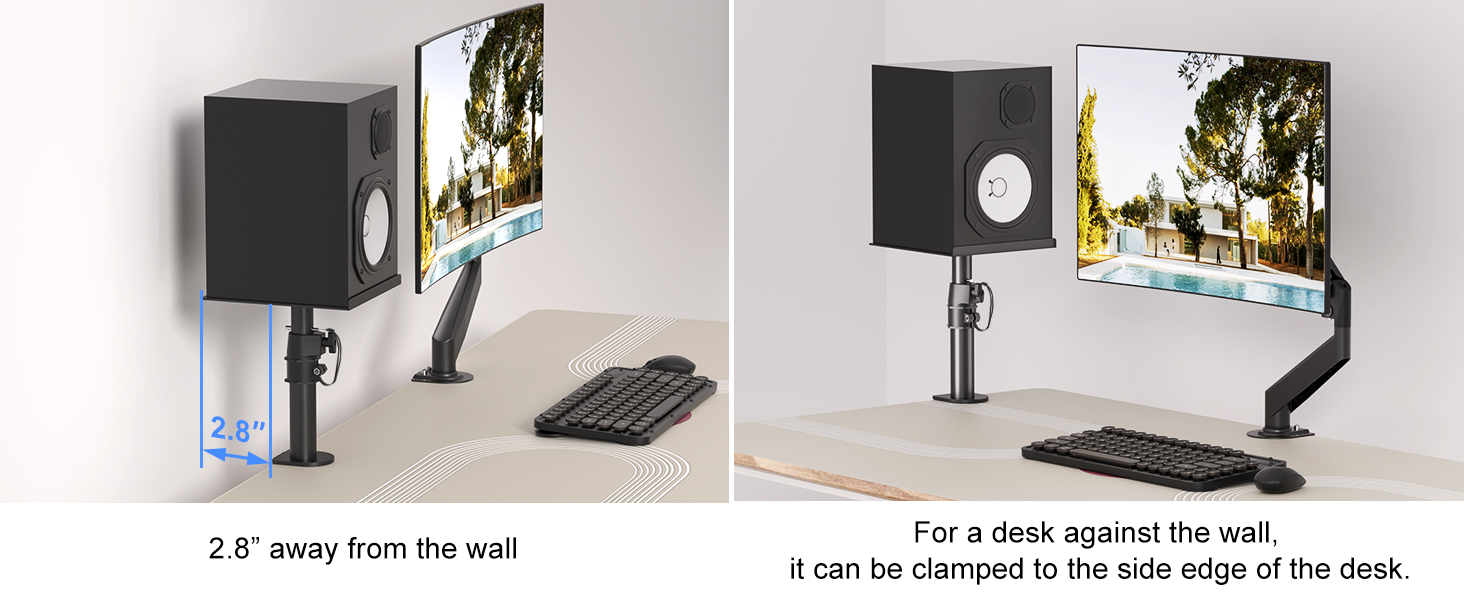 Кріплення для саундбара Suptek - 2 шт., чорний, SDM001B (до 15 кг)