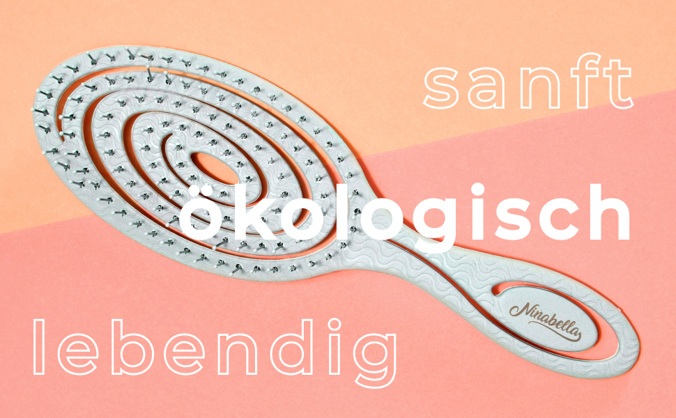 Щітка для волосся Ninabella без заплутування - для жінок та чоловіків - розпушувач для кучерявого та довгого волосся - розпушувальна щітка, щітки для волосся - блакитний, світло-блакитний