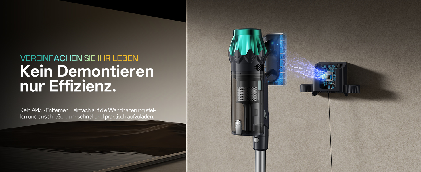 Бездротовий пилосос Vexilar V15Max з функцією миття підлоги, 60KPa/600W/60хв, гнучкий шланг, док-станція, GreenEye, насадка для твердих підлог та шерсті тварин, об'єм 1,5л, для килимів та шерсті тварин, колір: блакитний