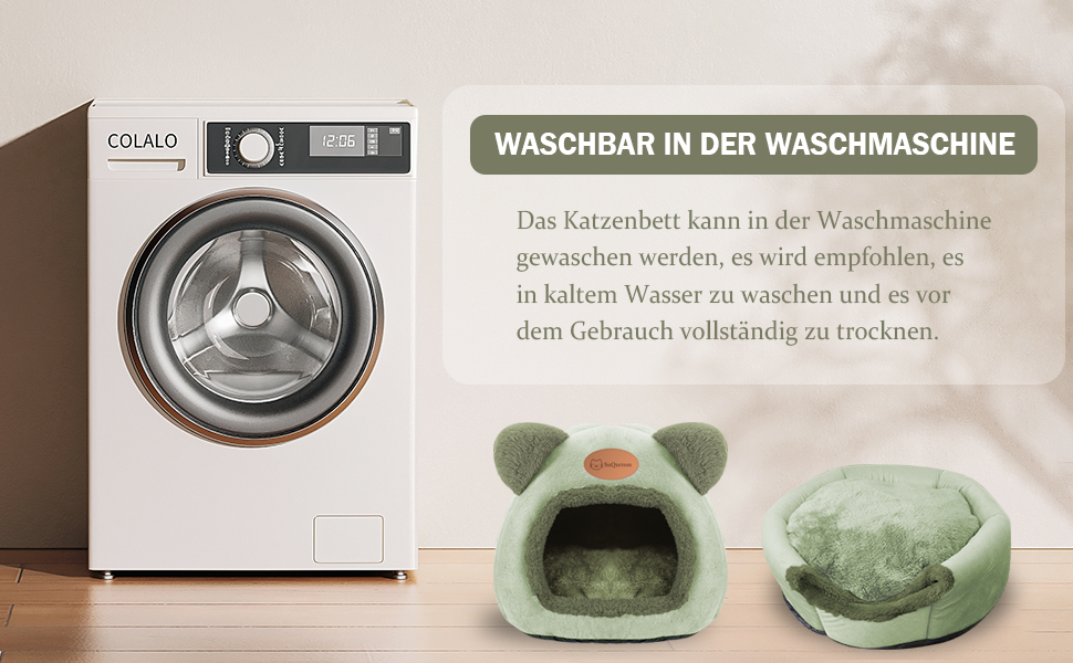 Кігтеточка-будиночок для котів: м'яке ліжко-хатинка з котячого притулку, тепле затишне місце для сну (зелене)