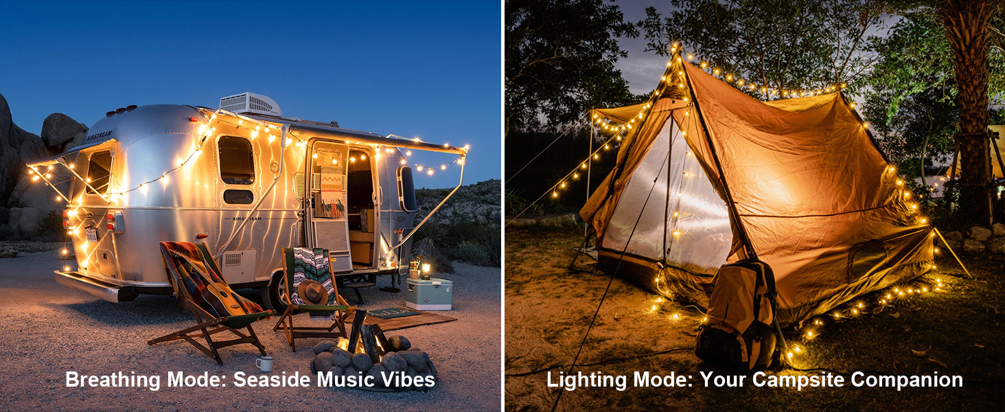 LED гірлянда GLUROO для вулиці, 7.6м, 12+1 лампочки G40, тепле світло, вологостійка, для саду, вечірок, диммер