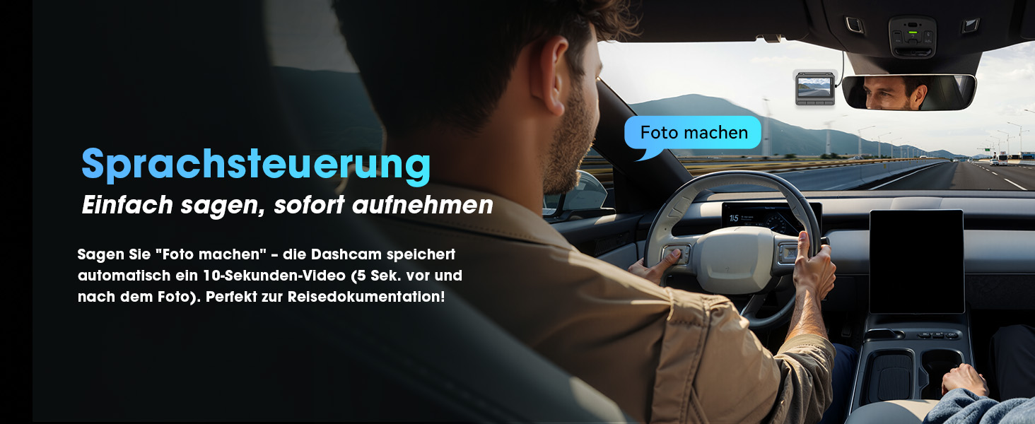 DDPAI відеореєстратор 4K Dual Starvis з AI, GPS, WiFi, 32GB, 24h парковка, дисплей IPS, (Z60)